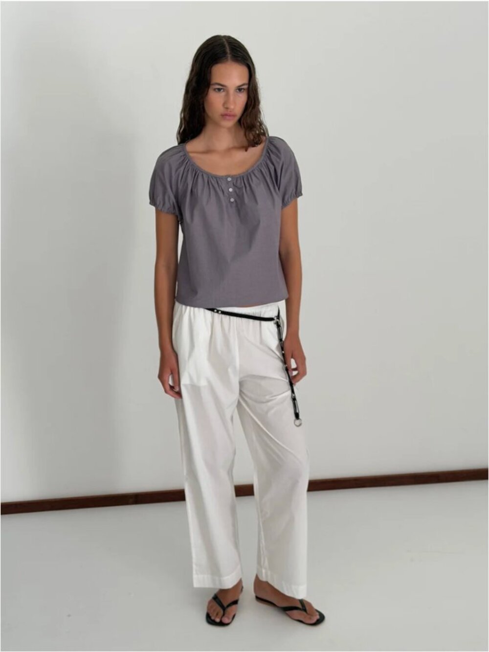 Deiji Studios Poplin T Shirt (Currant, size M)